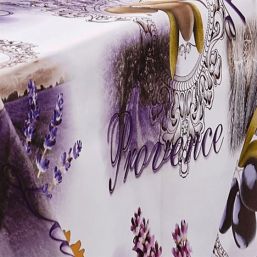 Tischdecke Anti-Fleck Lavendel, Oliven | Franse Tafelkleden
