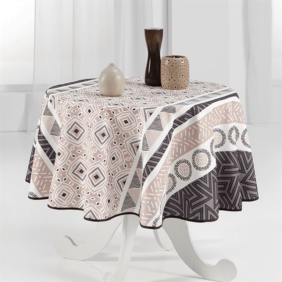 Tablecloth anti-stain beige elegant and stylish | Franse Tafelkleden