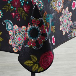 Tischdecke Anti-Fleck Blumen, Vögel | Franse Tafelkleden
