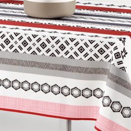 Tablecloth anti-stain red modern and bright | Franse Tafelkleden