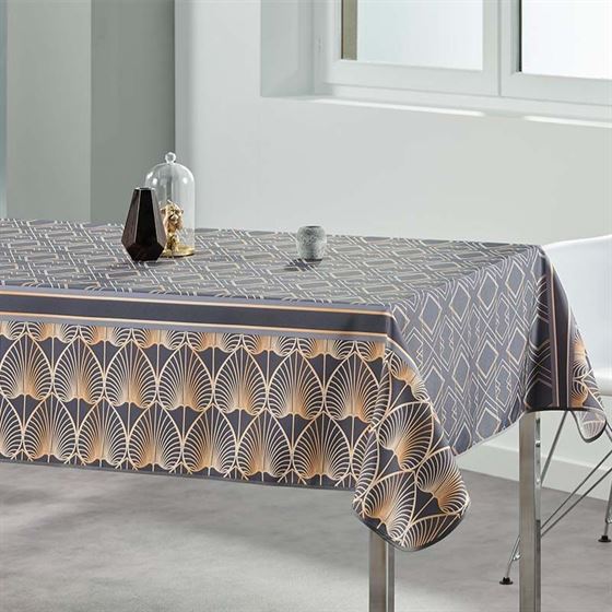 Tablecloth anti-stain black modern, elegant | Franse Tafelkleden