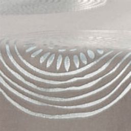Tischdecke Taupe mit silbernen Kreisen | Franse Tafelkleden