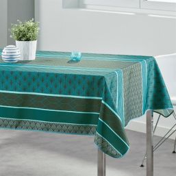 Tablecloth anti-stain modern green | Franse Tafelkleden