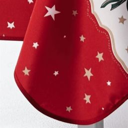 Tablecloth anti-stain christmas with stars | Franse Tafelkleden