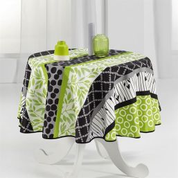 Rond tafelkleed 160 cm groen en modern French Tablecloths