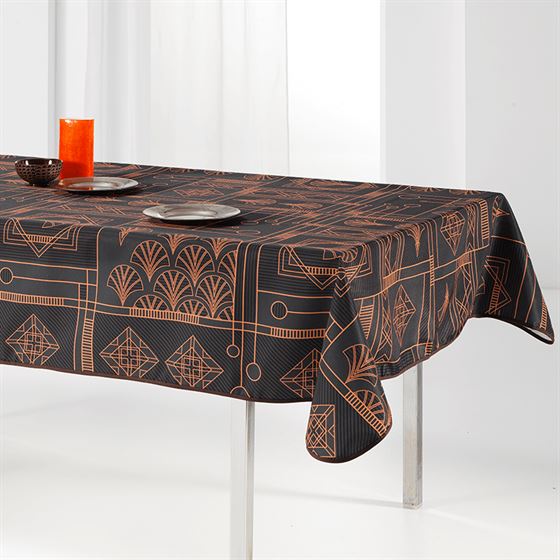 Tablecloth black, chic with bow French tablecloths