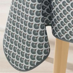 Tischdecke Anti-Fleck Grau mit Bögen | Franse Tafelkleden