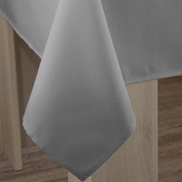 Tafelkleed anti-vlek grijs linnenlook | Franse Tafelkleden