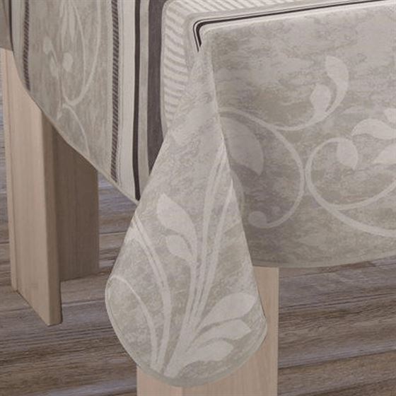Tablecloth anti-stain beige elegant | Franse Tafelkleden