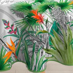Tablecloth anti-stain flowers of paradise | Franse Tafelkleden