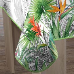 Nappe de table anti-tache fleurs de paradis | Franse Tafelkleden