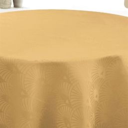 Tablecloth anti-stain Saffron damask | Franse Tafelkleden