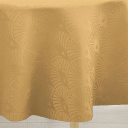 Tablecloth anti-stain Saffron damask | Franse Tafelkleden