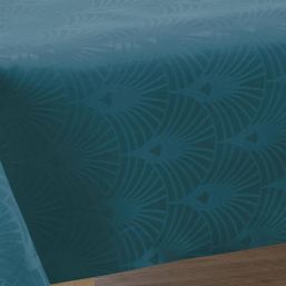 Tablecloth anti-stain bleu damask | Franse Tafelkleden