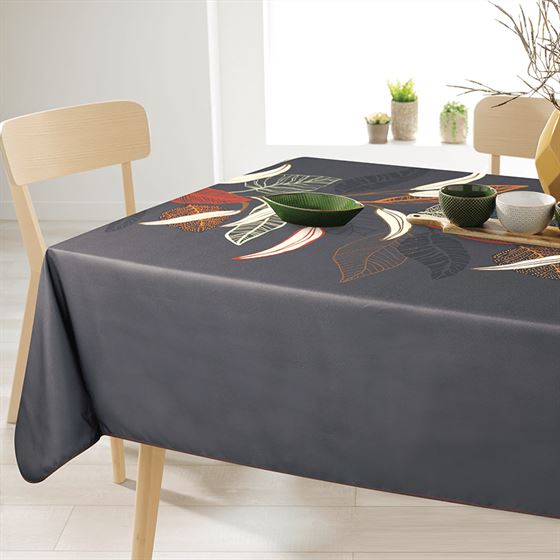 Tablecloth rectangular anti-stain tight with a floral
