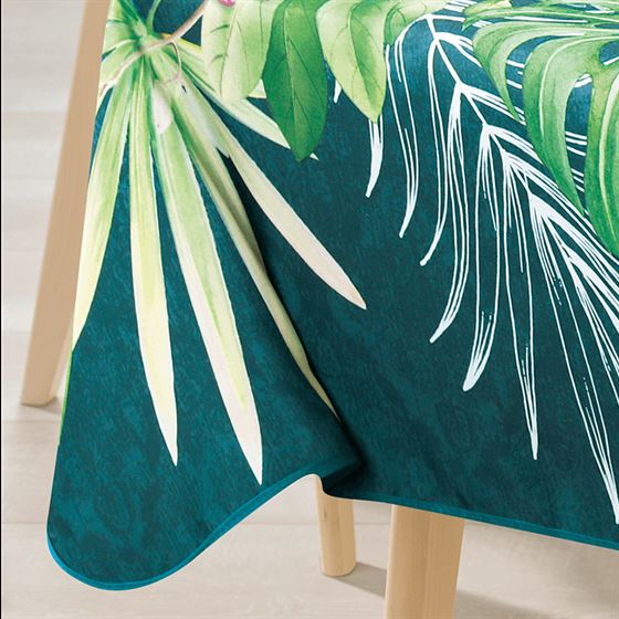 Tafelkleed anti-vlek tropical groen | Franse Tafelkleden