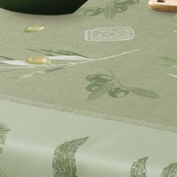 Nappe de table anti tache provence vert olive | Franse Tafelkleden