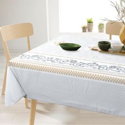 Anti-stain tablecloth rectangular classic with ornaments