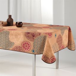 Tablecloth anti-stain warm and intense ocher | Franse Tafelkleden