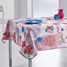 Nappe de table anti tache fleurs multicolores | Franse Tafelkleden