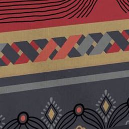 Tablecloth anti-stain Rouge Valparaiso | Franse Tafelkleden