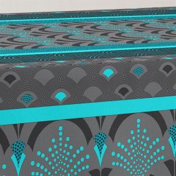 Nappe de table anti-tache turquoise Phoenix | Franse Tafelkleden