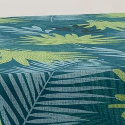 Tafelkleed anti-vlek groen palmbladeren Bali | Franse Tafelkleden