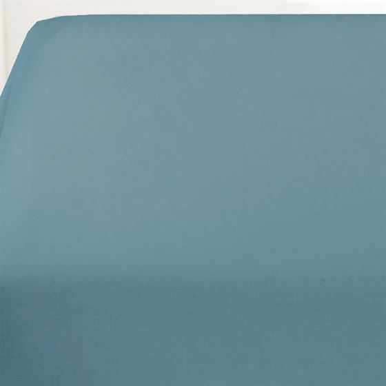 Tischdecke Anti-Fleck einfarbig blaugrau | Franse Tafelkleden