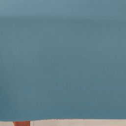 Tischdecke Anti-Fleck einfarbig blaugrau | Franse Tafelkleden