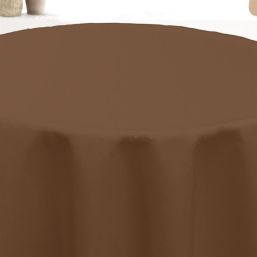 Nappe de table anti-tache brun uniforme | Franse Tafelkleden