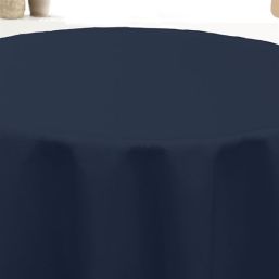 Tischdecke Anti-Flecken einfarbig blau | Franse Tafelkleden