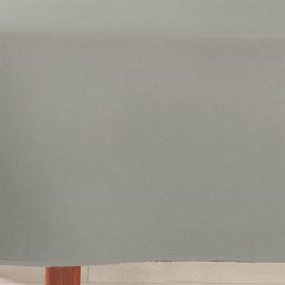 Tischdecke Anti-Flecken einfarbig grau | Franse Tafelkleden