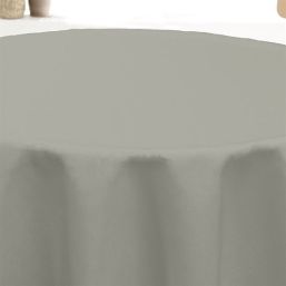 Tablecloth anti-stain plain grey | Franse Tafelkleden