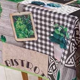 Tablecloth anti-stain checkered bistro | Franse Tafelkleden