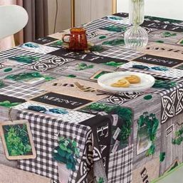 Nappe de table anti-tache bistrot à carreaux | Franse Tafelkleden