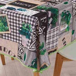 Nappe de table anti-tache bistrot à carreaux | Franse Tafelkleden