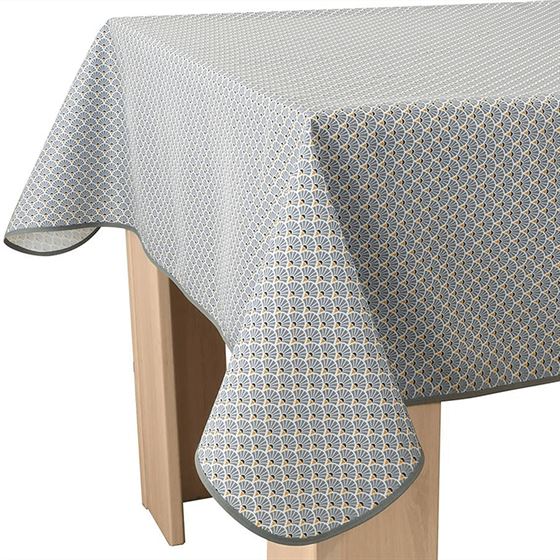 Nappe de table anti tache Bleu avec de petits arcs | Franse Tafelkleden