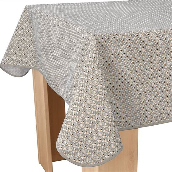 Tischdecke Anti-Flecken Beige mit kleinen Bögen | Franse Tafelkleden