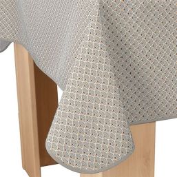 Tischdecke Anti-Flecken Beige mit kleinen Bögen | Franse Tafelkleden
