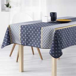 Tablecloth anti-stain blue...