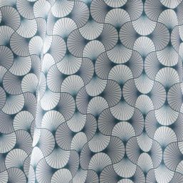 Tablecloth anti-stain illusion blue | Franse Tafelkleden