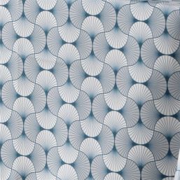 Nappe de table anti tache bleu illusion | Franse Tafelkleden