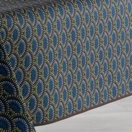 Tablecloth anti-stain blue, yellow arches | Franse Tafelkleden