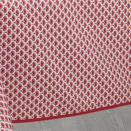 Tischdecke Anti-Fleck rot mit kleinen Bögen | Franse Tafelkleden
