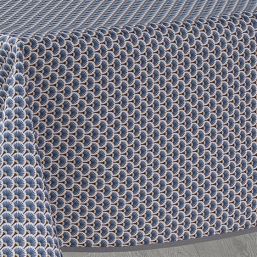 Nappe de table anti tache bleu avec de petits arcs | Franse Tafelkleden
