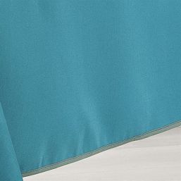 Tischdecke Anti-Fleck türkisgrün mit Ginkgo | Franse Tafelkleden