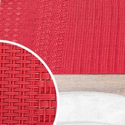 Tischset Anti-Fleck Vinyl rot | Franse Tafelkleden