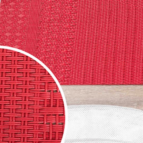 Placemat anti-stain vinyl red | Franse Tafelkleden