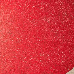 Set de table anti tache vinyle rond rouge | Franse Tafelkleden