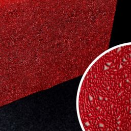 Roter Vinyl-Tischläufer - Weihnachten | Franse Tafelkleden